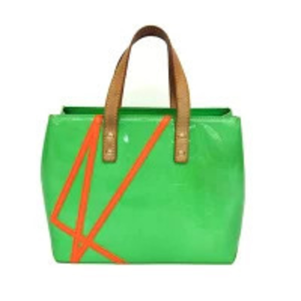 Louis Vuitton Lead Fluorescent Robert Wilson Top Handle Bag Orange Green